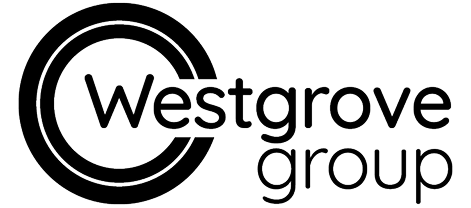 Westgrove Stacked Logo White Print 1